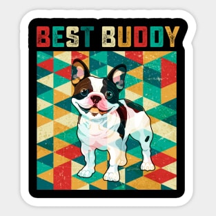 Vintage boston terrier Sticker